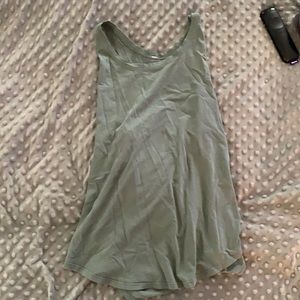 Lulu sea-foam colored sculpt tank